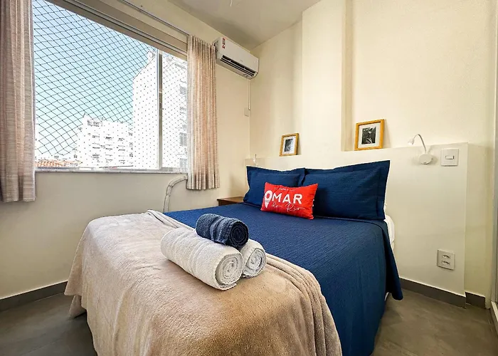 Omar do Rio - JC56 Qto&Sala Moderno, Internet 240mbps + Smart TV, próximo às praias de Ipanema, Arpoador e Copacabana e do Metrô.